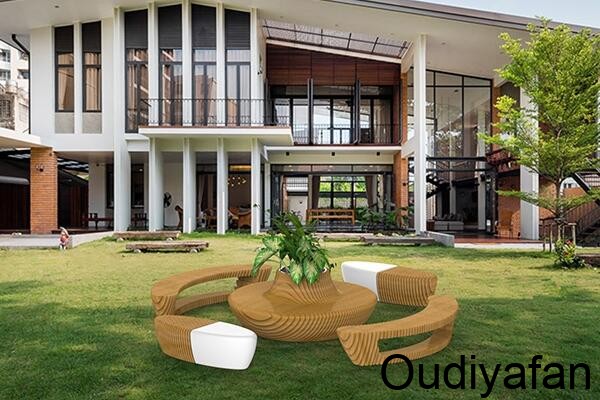 玻璃鋼與木結(jié)合，締造不一樣的玻璃鋼家具！