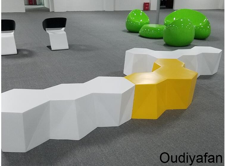 玻璃鋼創(chuàng)意六邊形拼接椅，創(chuàng)造優(yōu)質(zhì)生活！