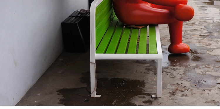 不銹鋼西紅柿雕塑座椅