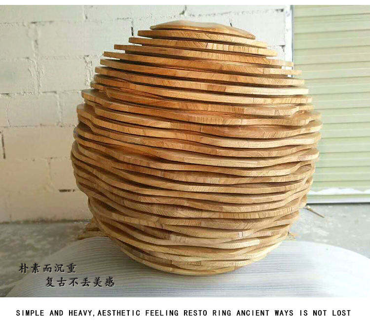 木質(zhì)山水造型異形切片座椅