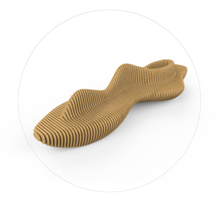 木質(zhì)美陳切片坐凳異形景觀園林休閑椅