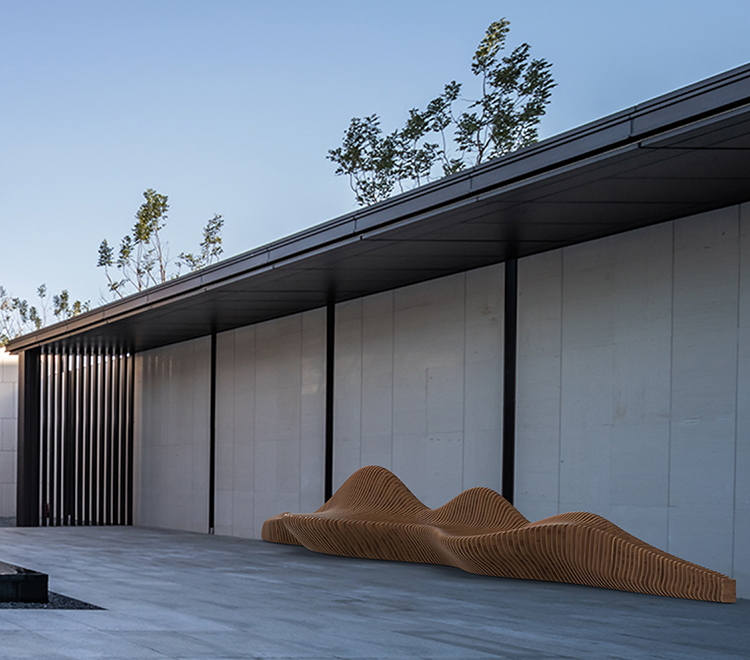 6米木藝切片座椅景觀異形坐凳 6米木藝切片座椅景觀異形坐凳