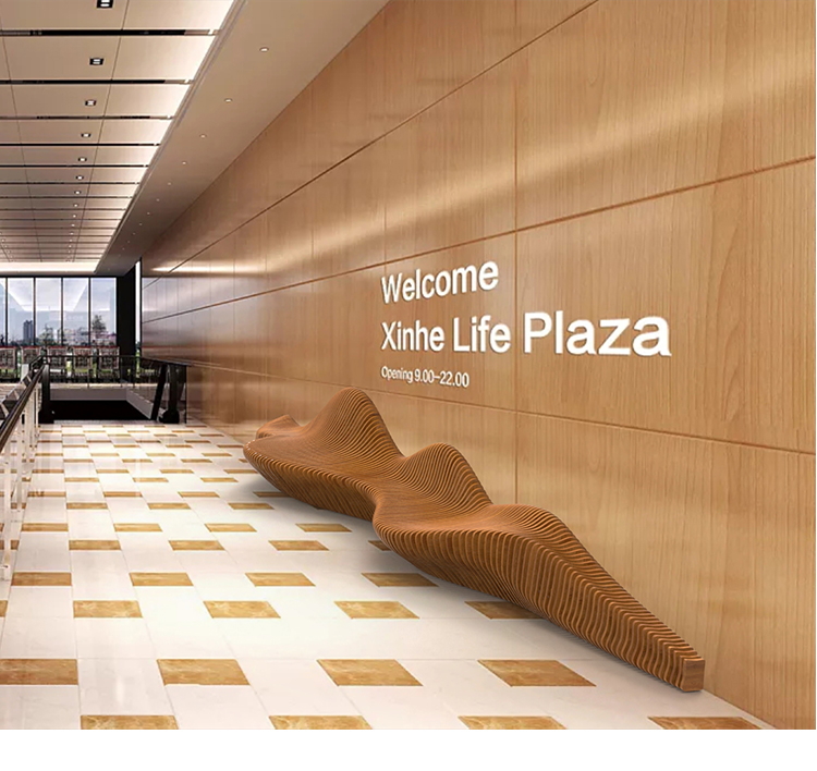 6米木藝切片座椅景觀異形坐凳 6米木藝切片座椅景觀異形坐凳