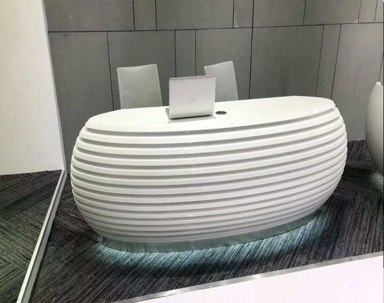 玻璃鋼異形時(shí)尚前臺(tái)