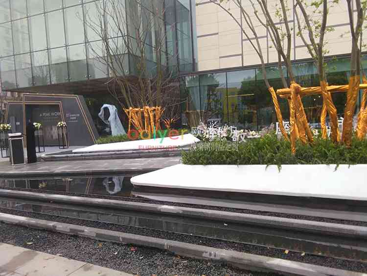 玻璃鋼GRC組合樹池種植池坐凳