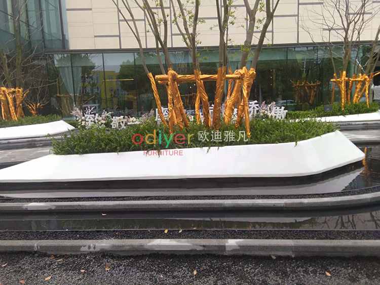 玻璃鋼GRC組合樹池種植池坐凳