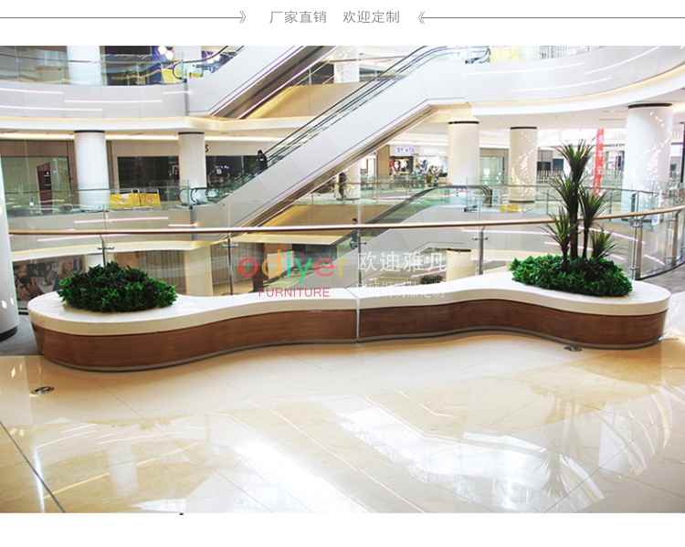 玻璃鋼仿木紋樹池坐凳