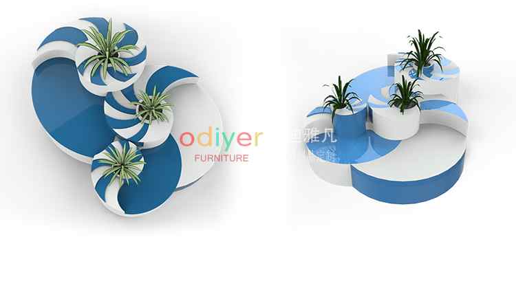 玻璃鋼海螺藝術樹池坐凳