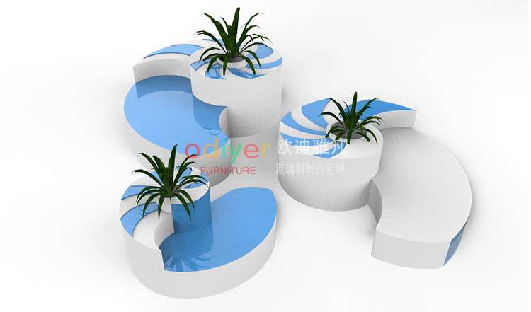 玻璃鋼海螺藝術樹池坐凳