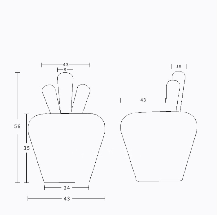 玻璃鋼胡蘿卜坐凳 玻璃鋼胡蘿卜坐凳