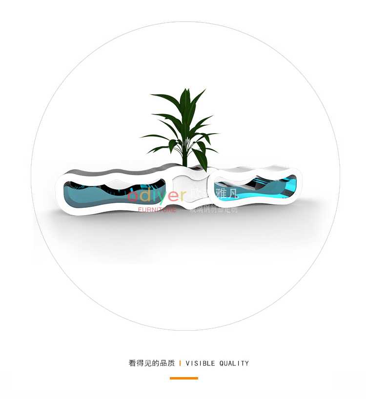 玻璃鋼海浪座椅