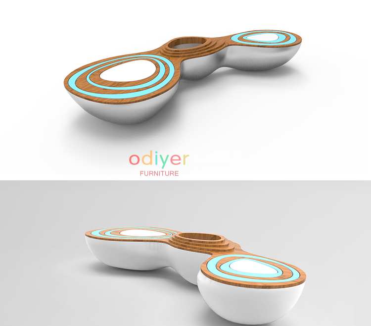 玻璃鋼水波紋創(chuàng)意休閑椅 玻璃鋼水波紋創(chuàng)意休閑椅