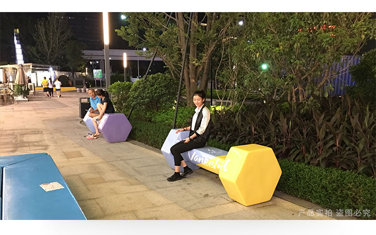 玻璃鋼杠鈴坐凳體育異形藝術(shù)座椅