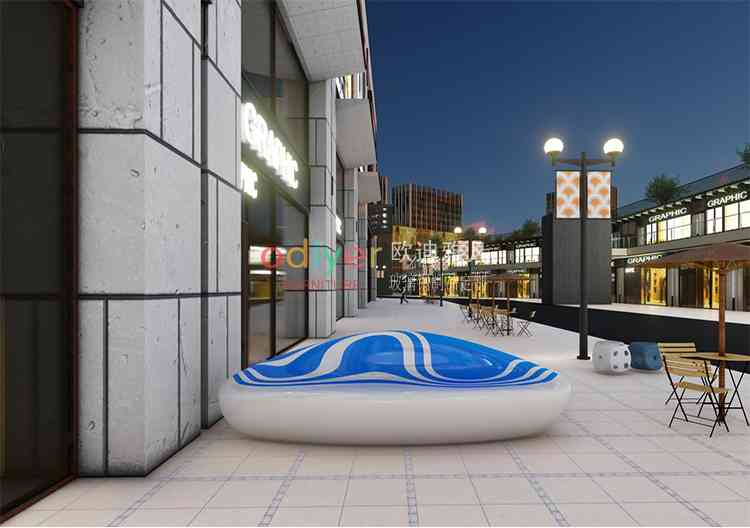 玻璃鋼流線型座椅