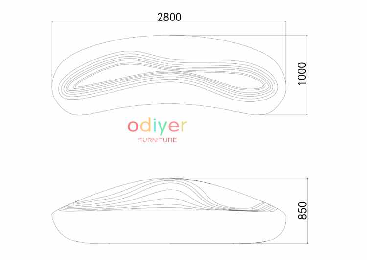 玻璃鋼流線型座椅