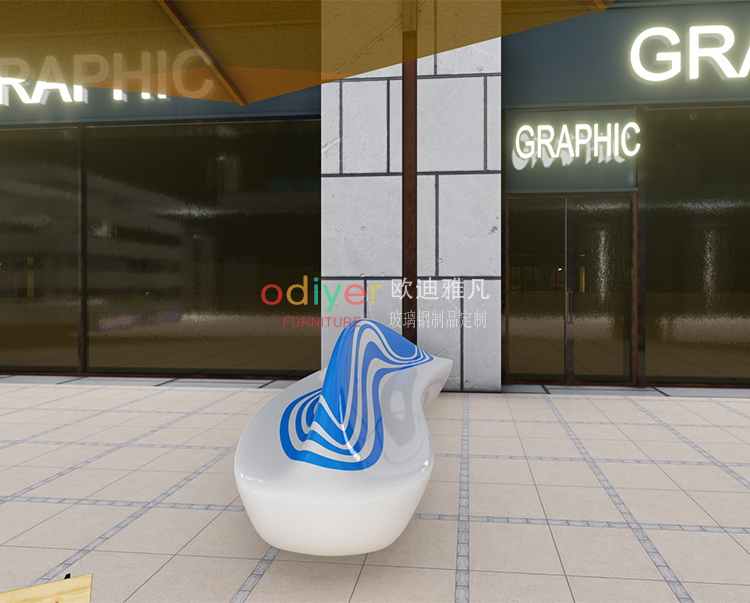 玻璃鋼流線型座椅