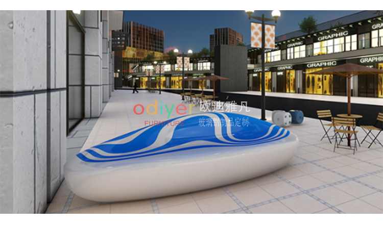 玻璃鋼流線型座椅