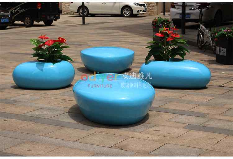 玻璃鋼戶外家具水滴座椅花盆坐凳 玻璃鋼戶外家具水滴座椅花盆坐凳