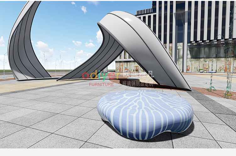 玻璃鋼水母坐凳