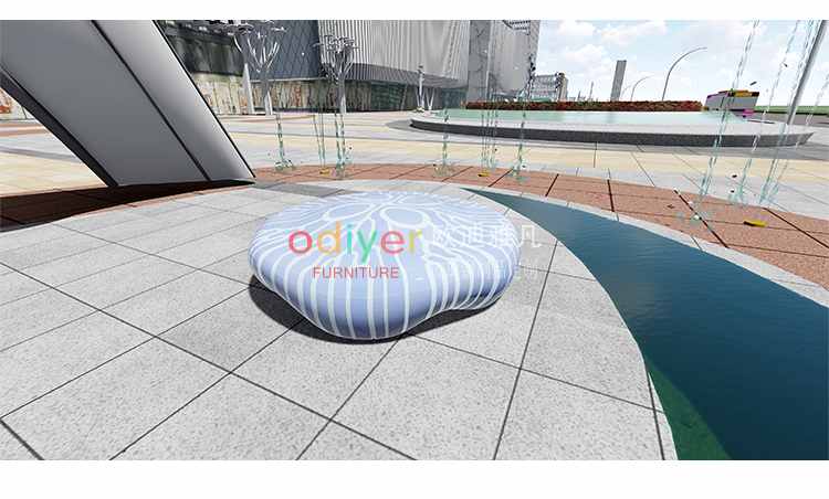 玻璃鋼水母坐凳