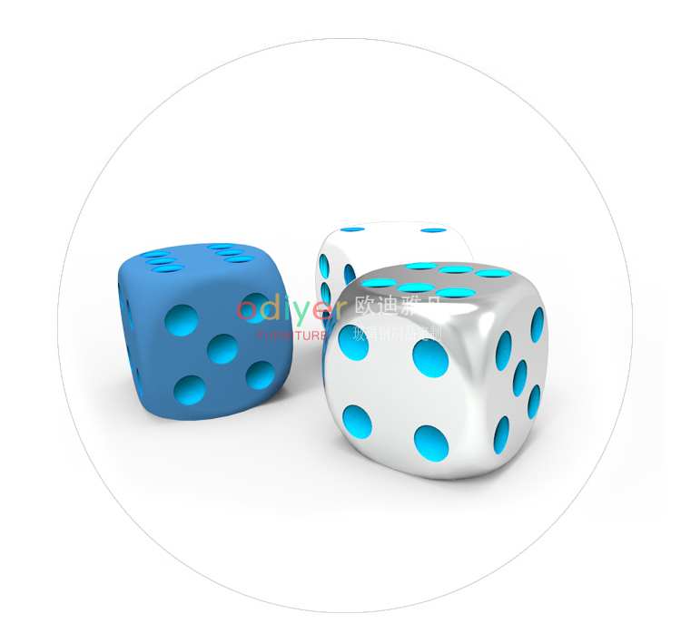 玻璃鋼骰子坐凳