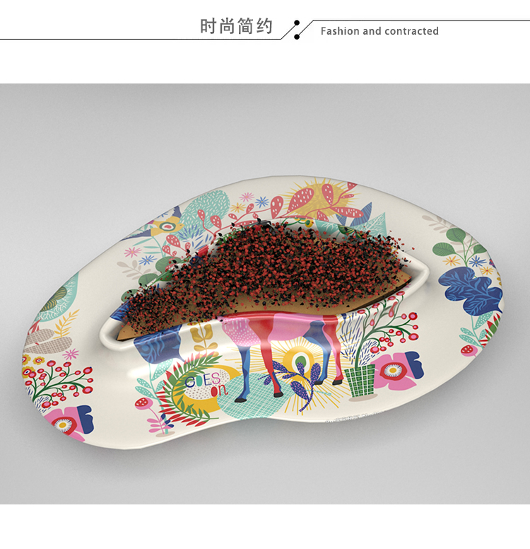 玻璃鋼心形花盆座椅