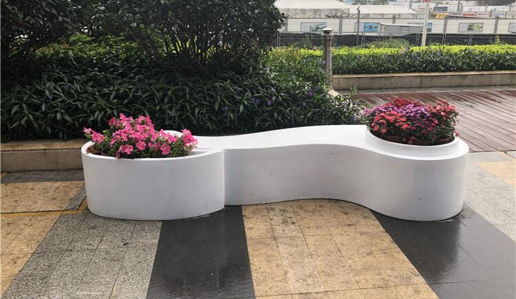 戶外創(chuàng)意玻璃鋼花盆座椅，開業(yè)大典都喜歡這款座椅！