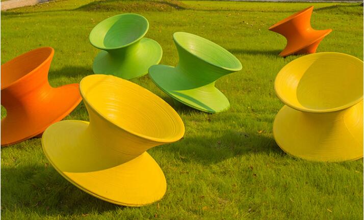 玻璃鋼不倒翁陀螺椅子