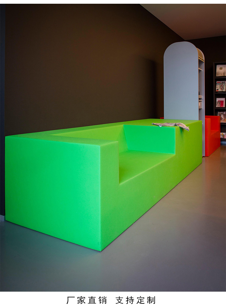 玻璃鋼方形沙發(fā)休閑椅