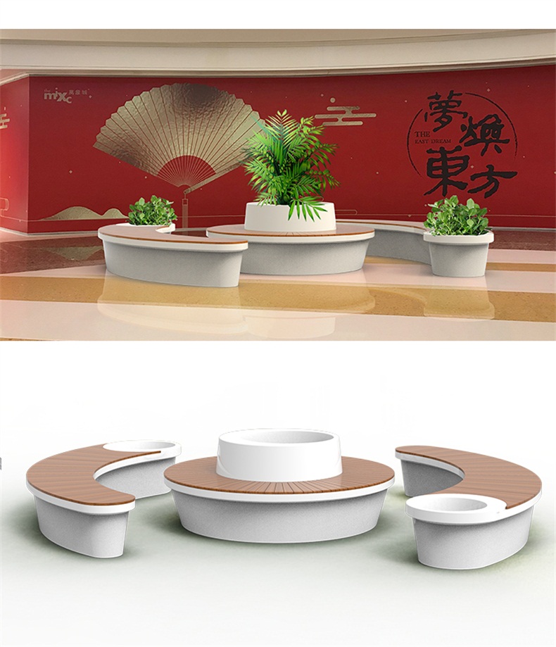 玻璃鋼藝術(shù)景觀樹池座椅 玻璃鋼藝術(shù)景觀樹池座椅