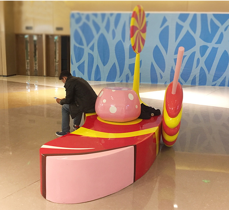 玻璃鋼蜂蜜棒棒糖坐凳 玻璃鋼蜂蜜棒棒糖坐凳