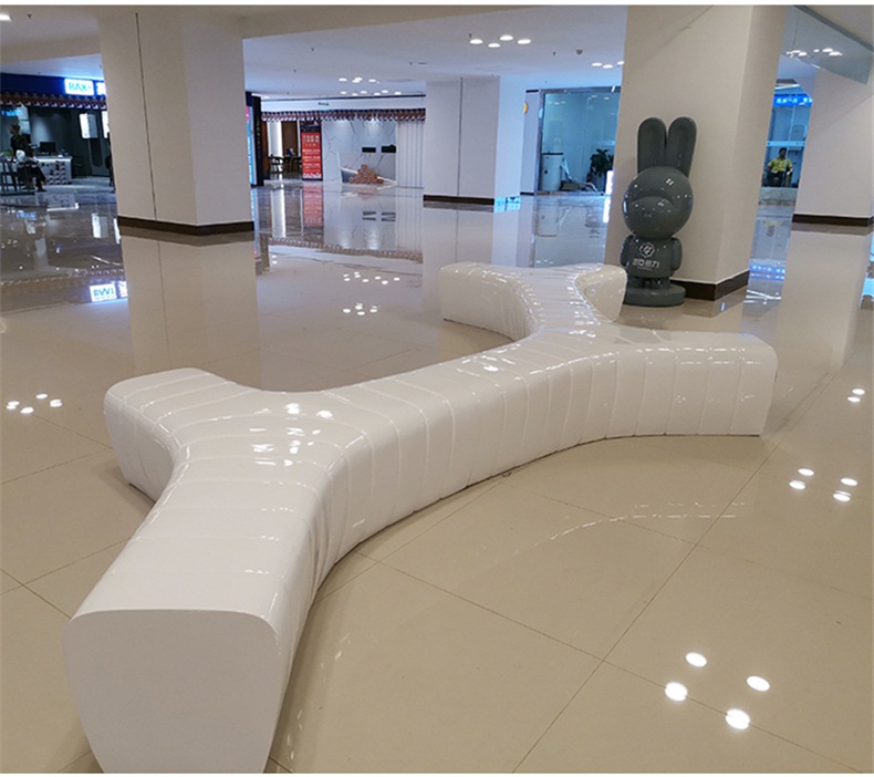 玻璃鋼Y字形拼接組合戶外坐凳