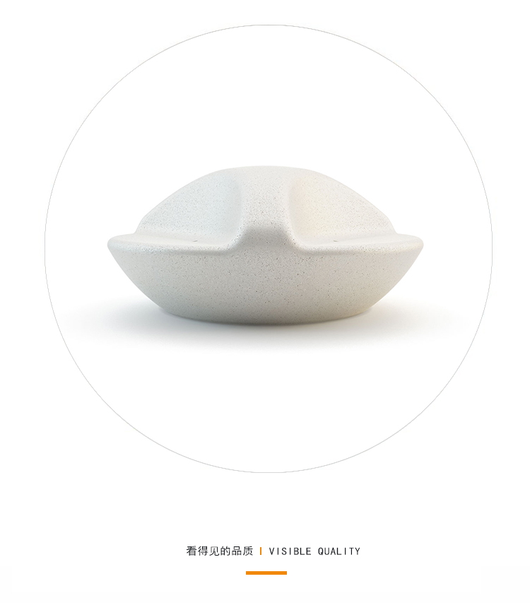 玻璃鋼圓形戶外三人靠背座椅