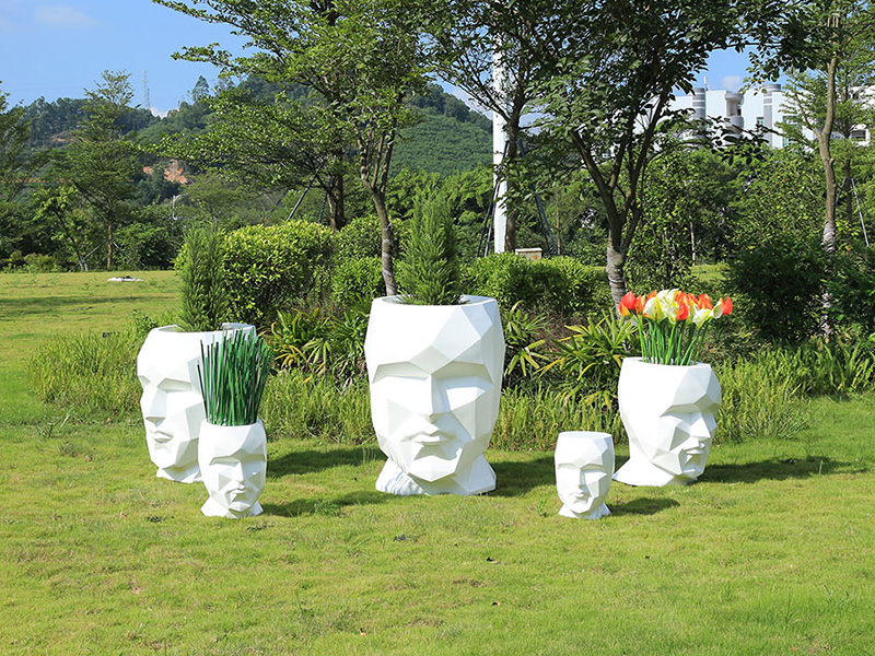 人臉玻璃鋼創(chuàng)意花盆 人臉玻璃鋼創(chuàng)意花盆