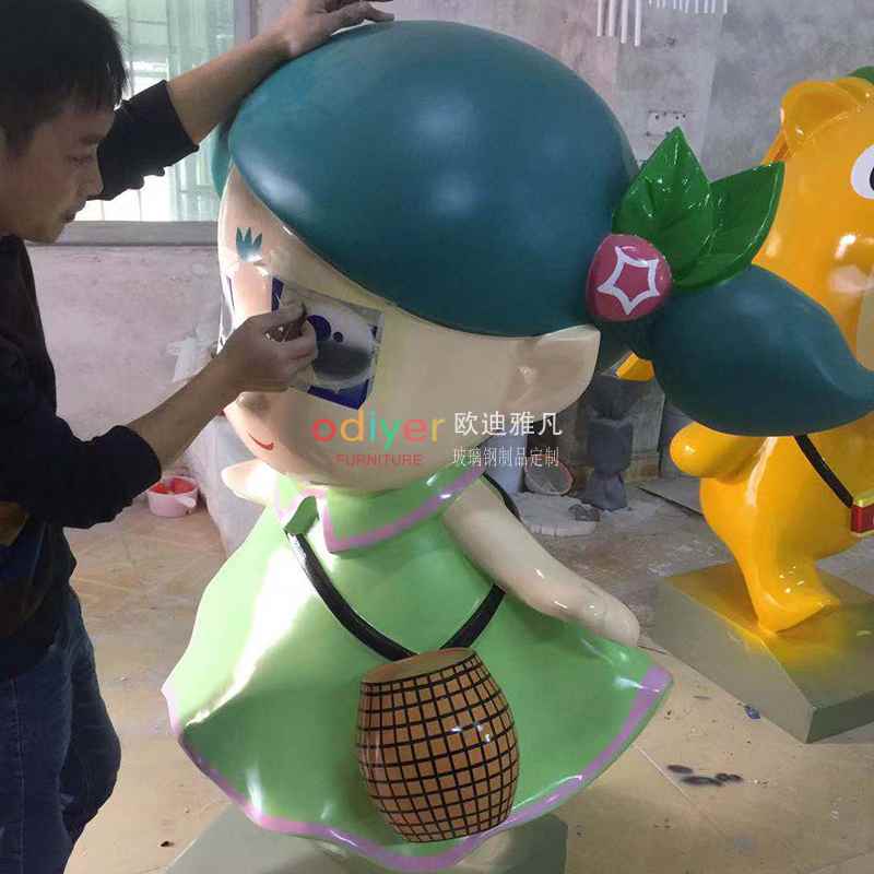 牛奶玻璃鋼雕塑商場景觀城市雕塑擺件