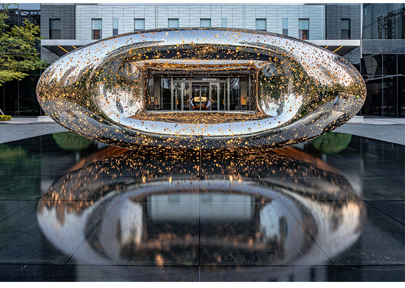 水景藝術(shù)不銹鋼雕塑房地產(chǎn)售樓部廣場雕塑