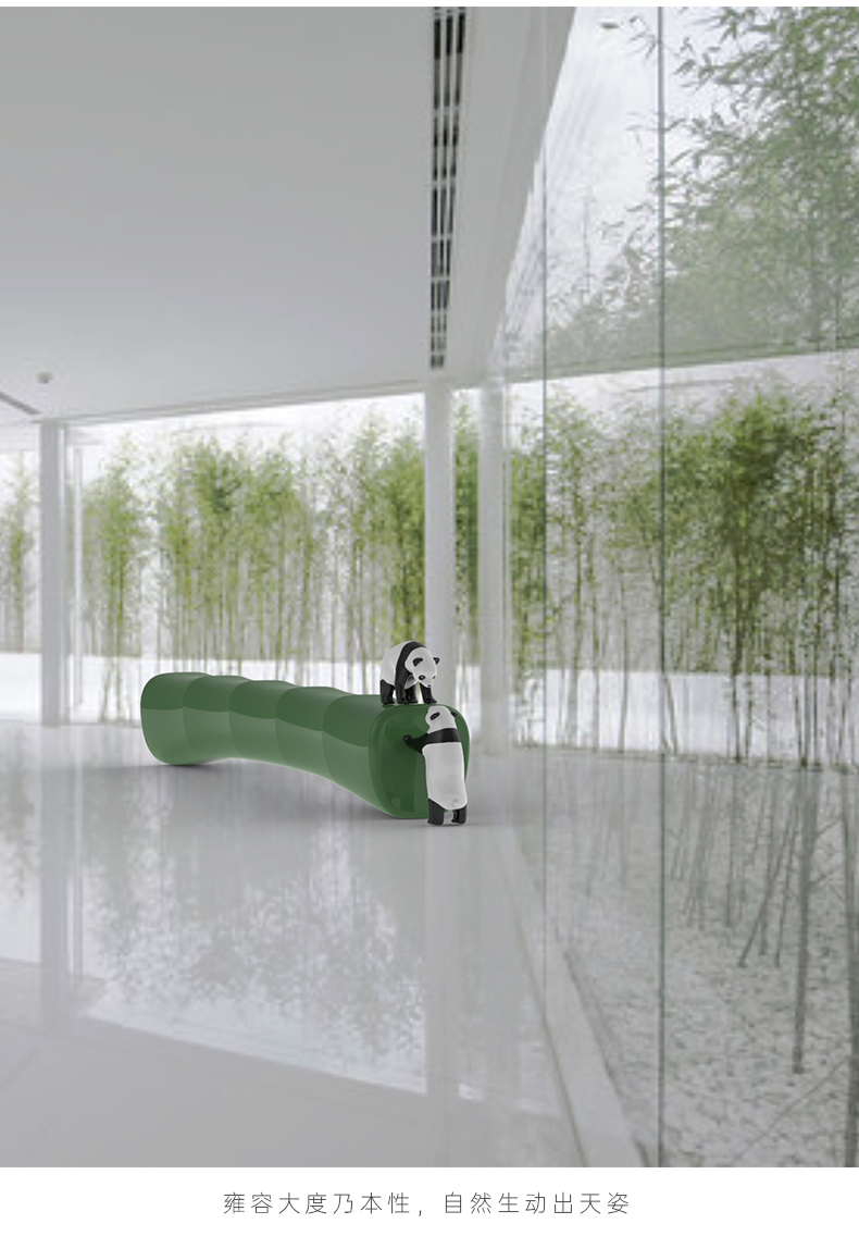 玻璃鋼竹子與熊貓組合創(chuàng)意景觀坐凳 玻璃鋼竹子與熊貓組合創(chuàng)意景觀坐凳