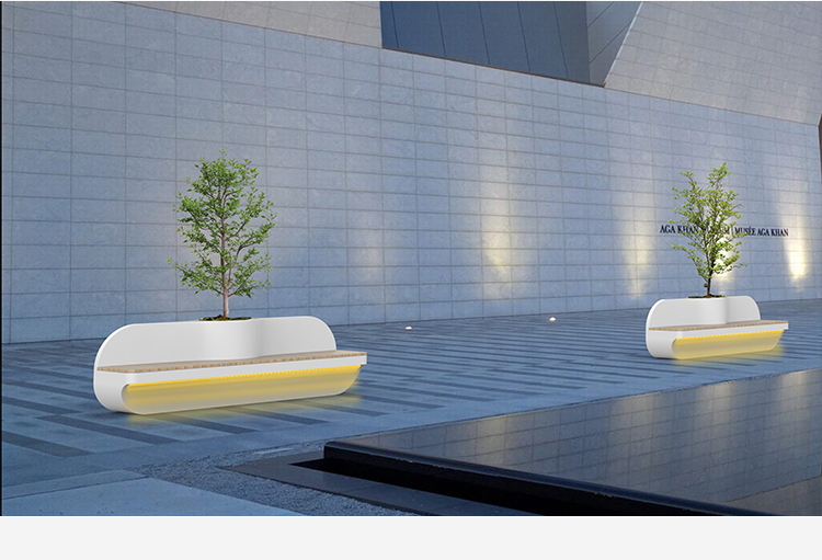 玻璃鋼融合靠背藝術(shù)座椅