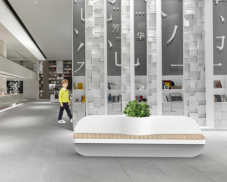 玻璃鋼融合靠背藝術(shù)座椅