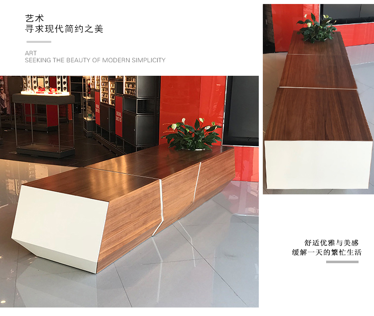 玻璃鋼木面拼接長條坐凳 玻璃鋼木面拼接長條坐凳