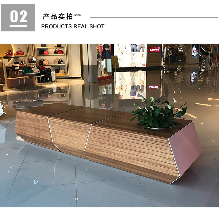 玻璃鋼木面拼接長條坐凳 玻璃鋼木面拼接長條坐凳