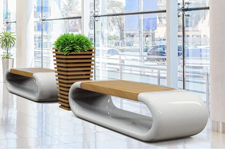 玻璃鋼木藝座椅花盆組合 玻璃鋼木藝座椅花盆組合