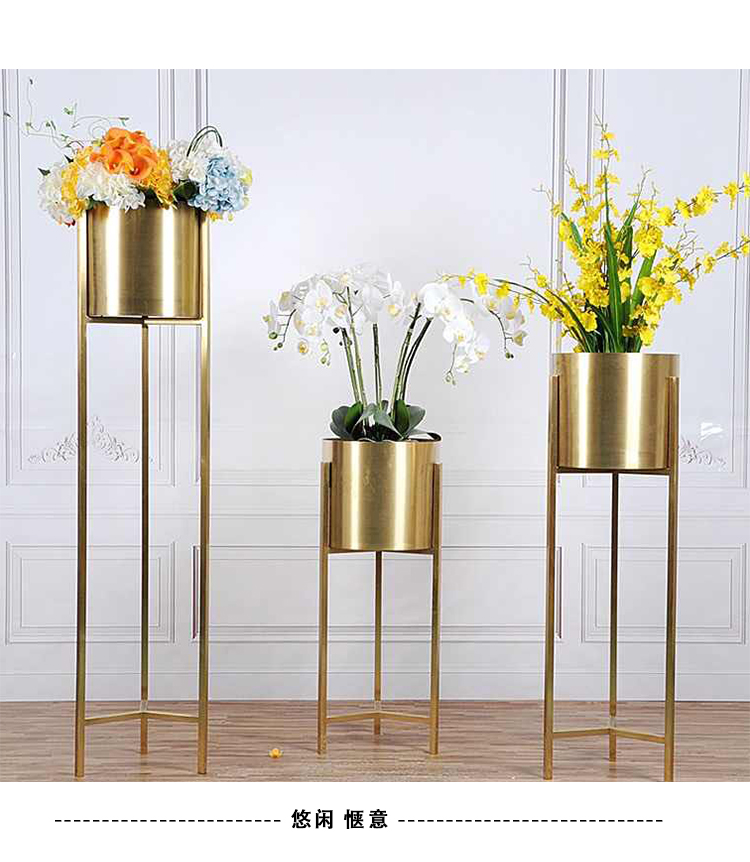 不銹鋼架臺(tái)酒店商場花盆 不銹鋼架臺(tái)酒店商場花盆