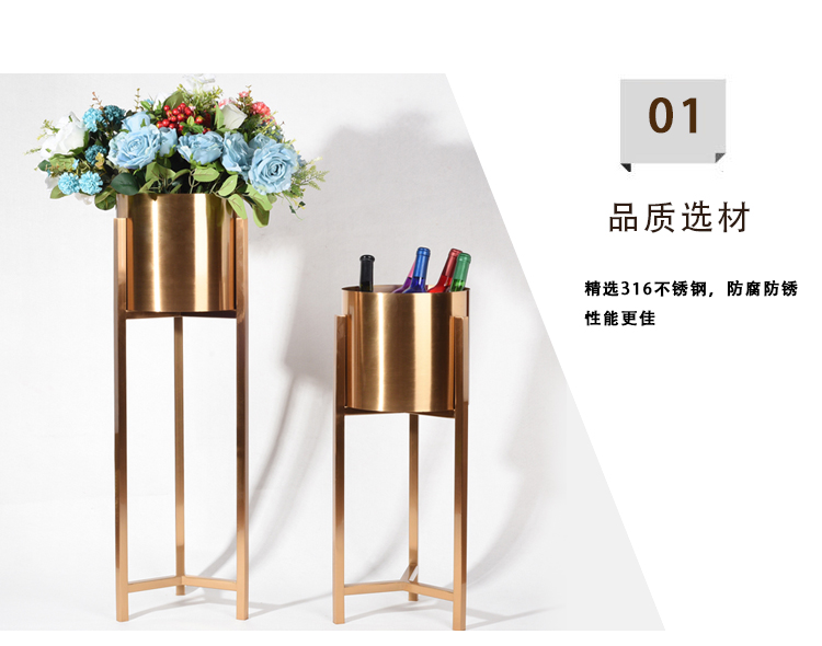 不銹鋼架臺(tái)酒店商場花盆 不銹鋼架臺(tái)酒店商場花盆