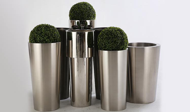 錐臺商場酒店不銹鋼花盆
