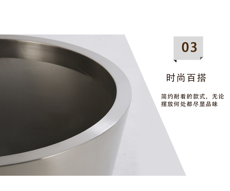 錐臺商場酒店不銹鋼花盆