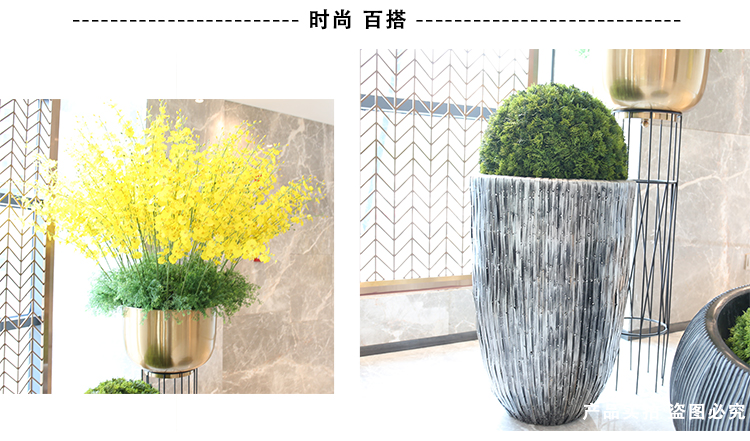 不銹鋼球形花缽