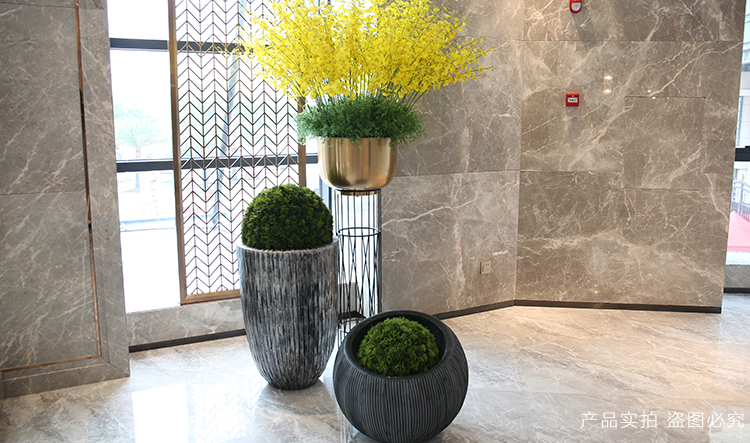 不銹鋼球形花缽