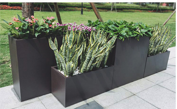 不銹鋼方形花箱