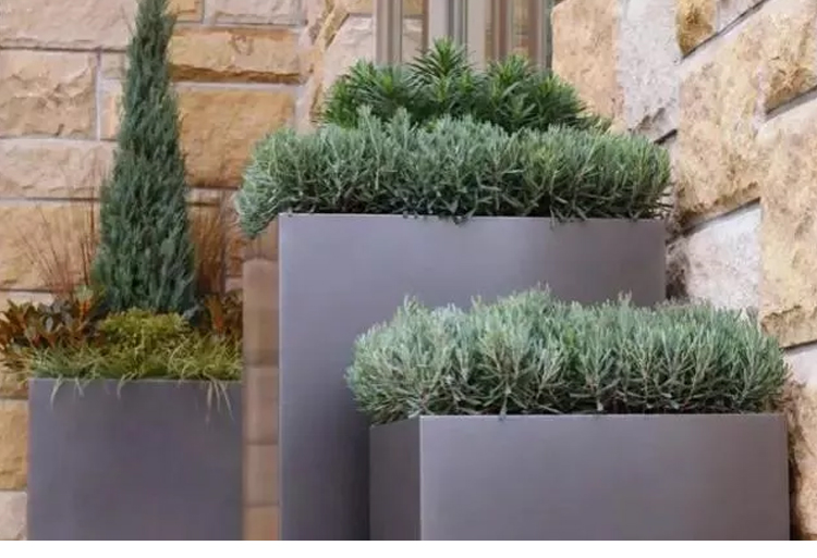 不銹鋼方形花箱